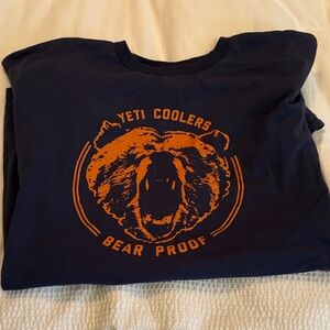 Navy Blue Bear Graphic T-Shirt